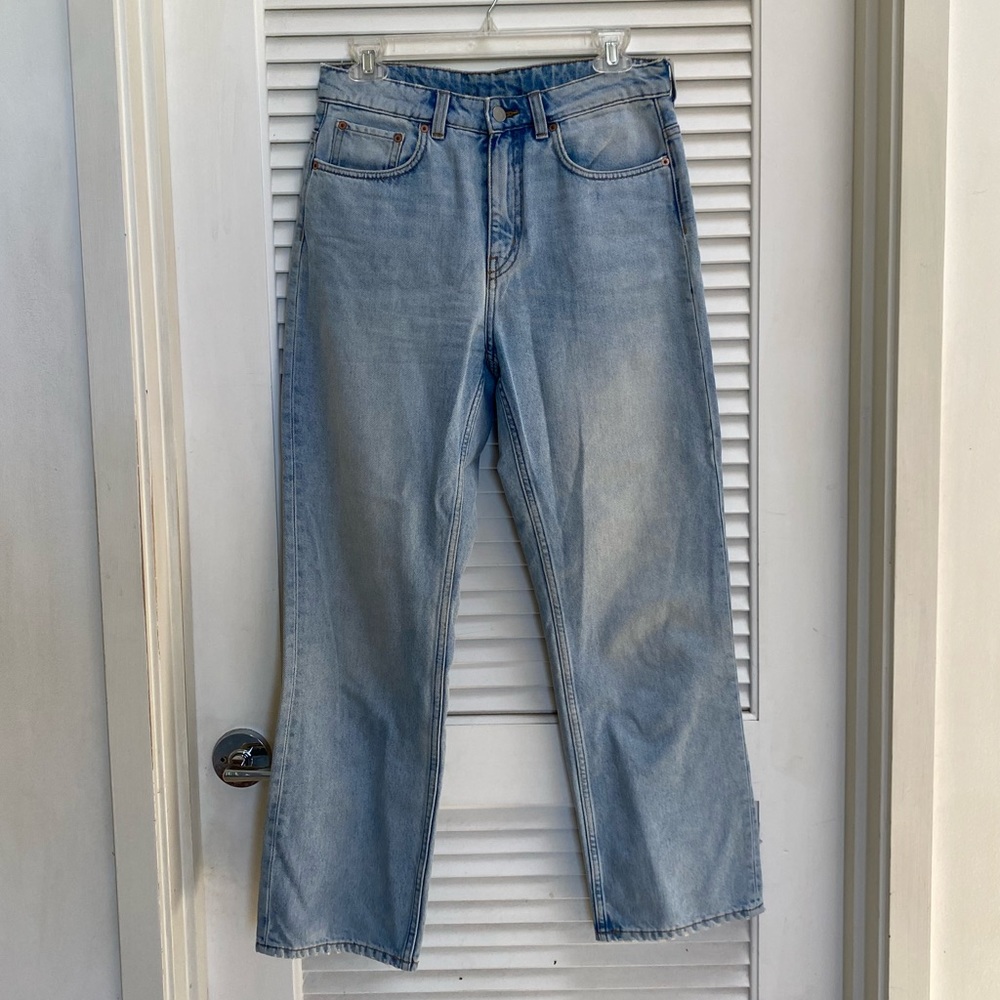 High-Rise Straight Denim Jeans